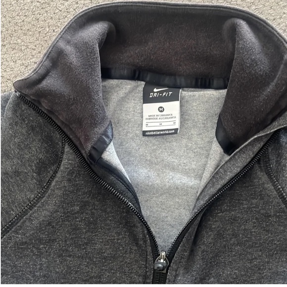 Nike Dri-Fit Zip-Up Gray Jacket - Picture 2 of 4